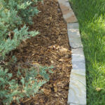 Snapped Edge Strip Rubble as stone bed edger
